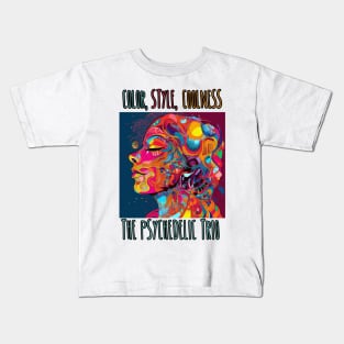 Psychedelic Vibes Infinite Possibilities Kids T-Shirt